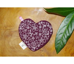 Stickdatei ITH - Herz Tasche Blumen